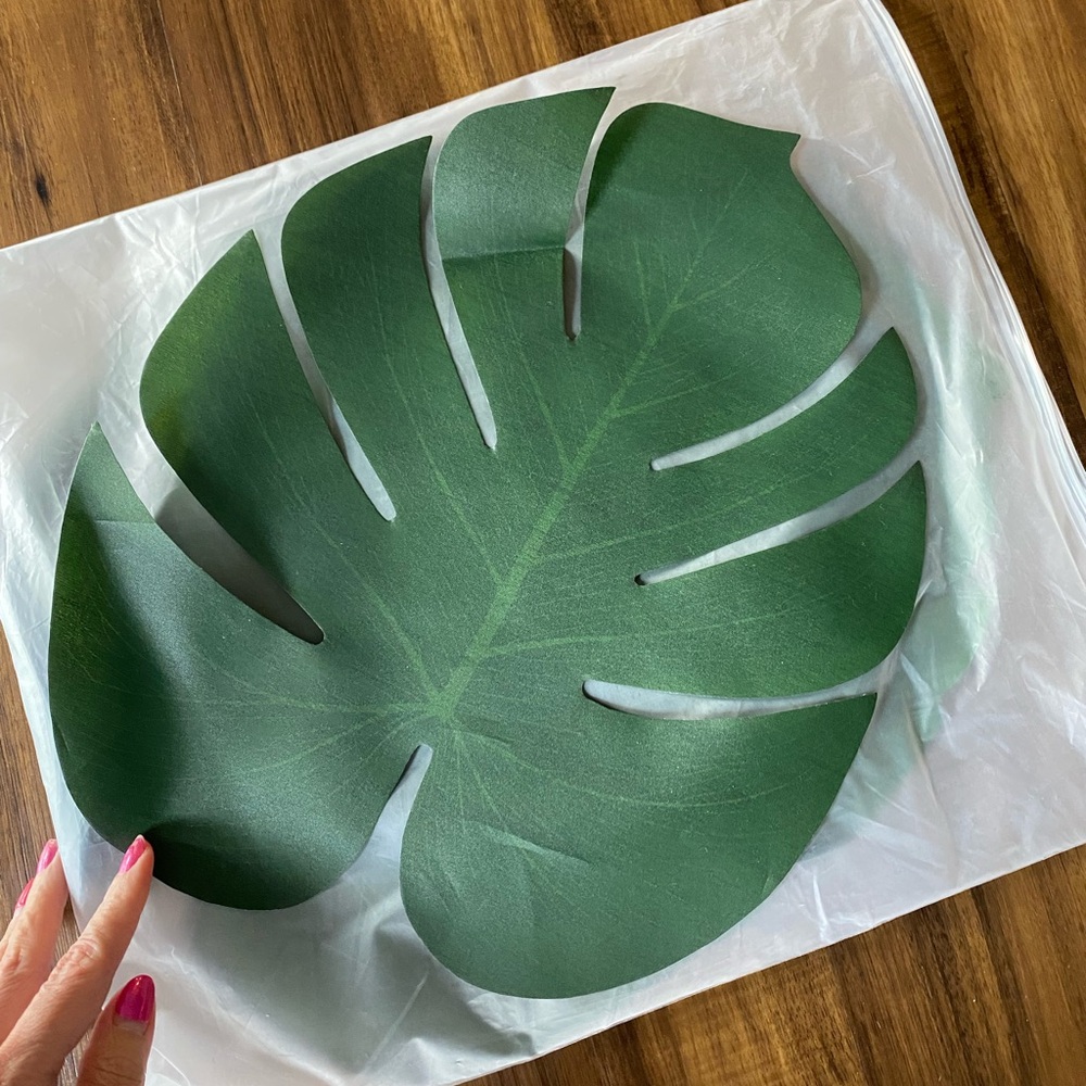 Artificial Monstera Leaf Decor